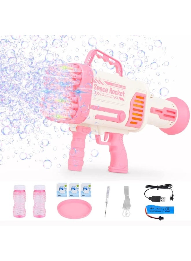 مسدس فقاعات كهربائي–92 فتحة بإضاءة LED وشحن USB - Image 1