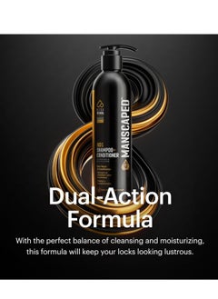 manscaped MANSCAPED® 2 In 1 Shampoo & Conditioner, UltraPremium Formula Infused with Sea Kelp, Coconut Water, Aloe for Nourishing and Hydrating Hair (16 oz), 2 Pack  - Image 2