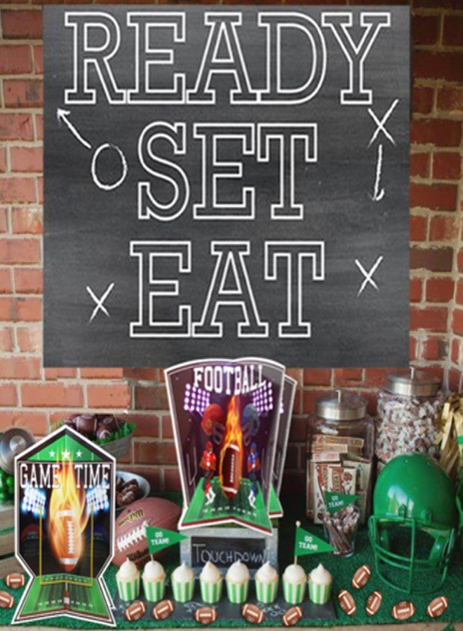 BASHOUT Football Party Table Centerpieces | 28 piece 3D Football Party Decoration Set | Football Birthday Party Supplies | Big Game Party Decorations | Game Day Sports Theme Party Centerpieces | BASHOUT - Image 3
