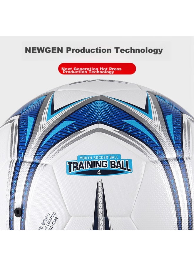 Star Soccer Ball Size 4 For Youth School Matches And Training, Standard Official Ball With Anti-burst Inner Liner And Wear-resistant Surface Sb5184c-07