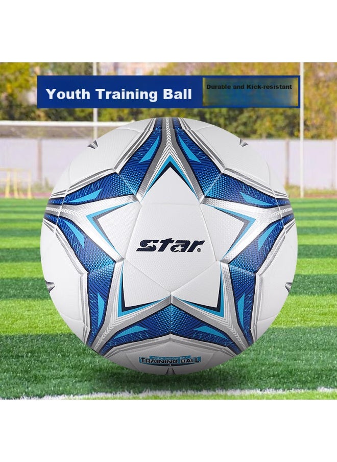 Star Soccer Ball Size 4 For Youth School Matches And Training, Standard Official Ball With Anti-burst Inner Liner And Wear-resistant Surface Sb5184c-07