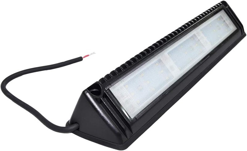 Raycharm 13" RV Exterior LED Work Scene Light Fixture, 40° Down Angle Flood Beam, 6000K Cool-White, 12V/24V DC, High Lumen Output Low Current Draw, Aluminum Housing Black Finish, 1-Pack - Image 3