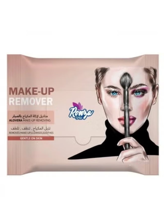 Ronza Makeup Remover & Skin Aloe Vera Cleanser Soft Skin Wipes - 25 Wipes (2 picesa  50 wips)