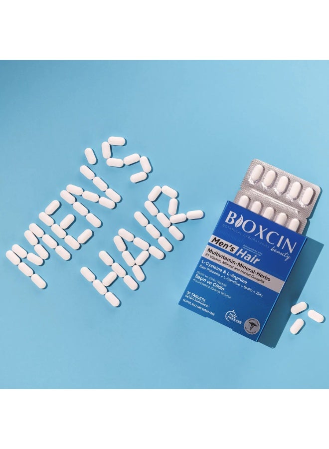بيوكسين أقراص بيوكسين للعناية بالشعر والجمال للرجال، 30 قرصًا - دعم غذائي متطور لصحة الشعر - Image 2