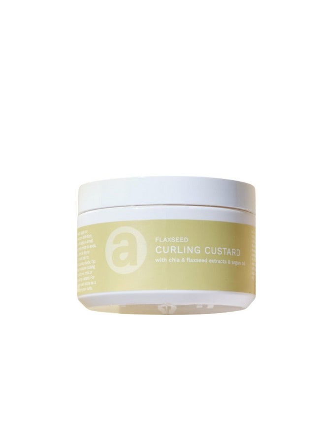 Ashba Botanics Flaxseed Curling Custard For Wavy, Curly, Frizzy & Coily Hair | Argan, Avacado Oil, Shea Butter | Provides Moisture, Controls Frizz, Strong Hold | Phthalates & Parabens Free (Gm, 200)  - Image 1