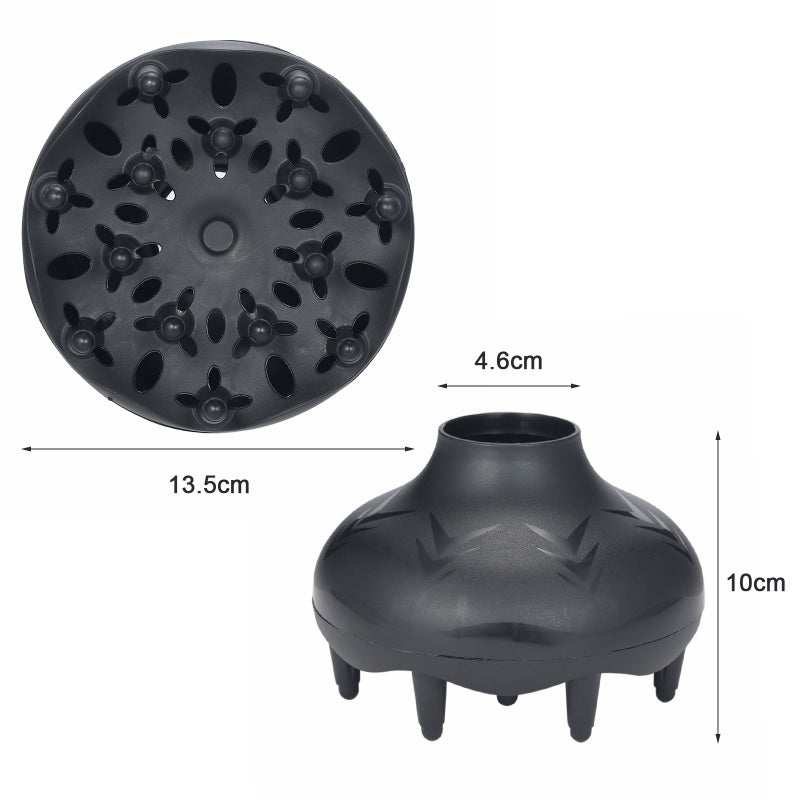 Hair Diffuser Blow Dryers Diffuser for Natural Curly or Wavy Hair Styling Accessories Large & Adjustable Supports Hair Dryers - Image 2