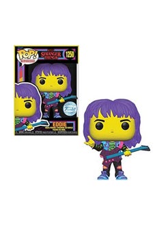 Funko فانكو بوب! التلفاز: Stranger Things S4 - Eddie With Guitar (Blklt)(Exc)، ألعاب قابلة للجمع، 81548 