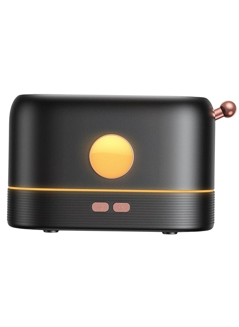 ELTRAZONE Creative Air Humidifier & Essential Oil Diffuser – Simulation Flame Design for Office & Home (Black) - Image 5