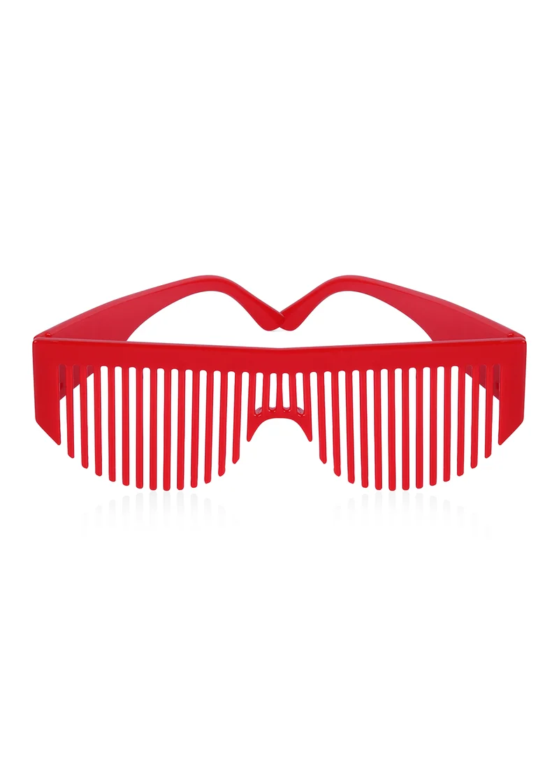 Woggles Red Pappy Dynova Red Shutter Sunglasses(comb)