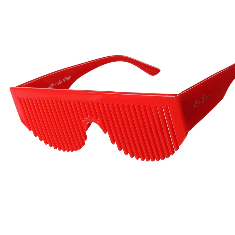 Woggles Red Pappy Dynova Red Shutter Sunglasses(comb)