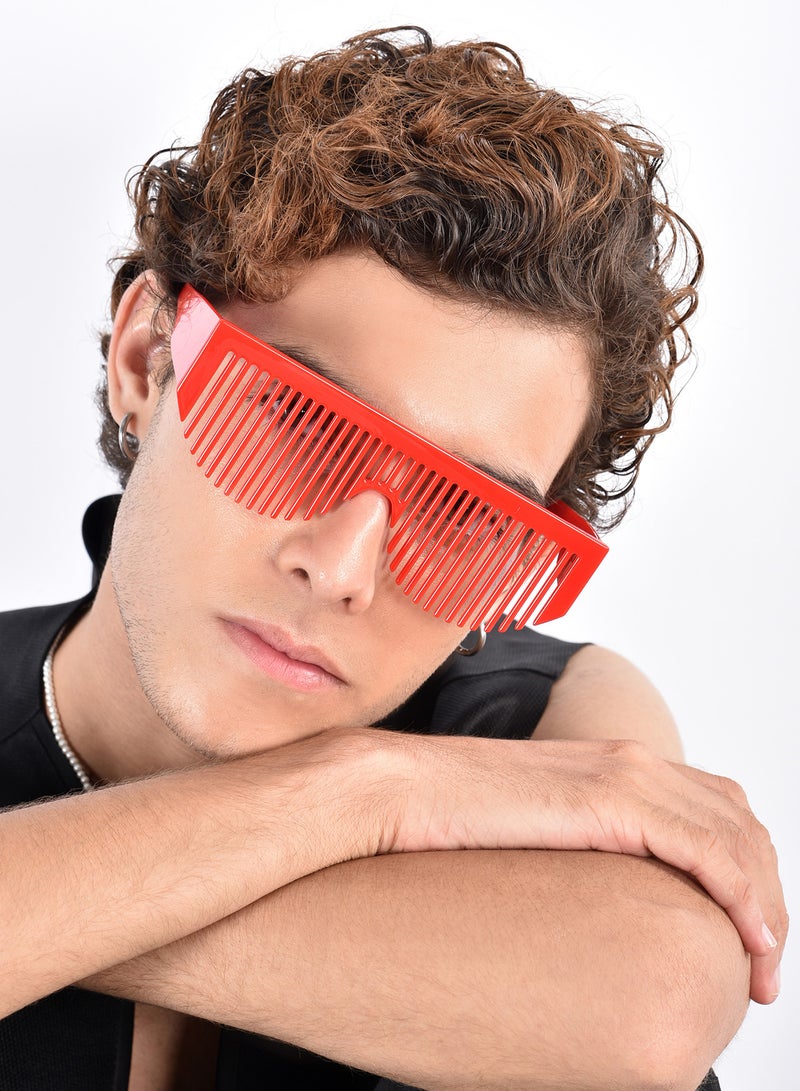 Woggles Red Pappy Dynova Red Shutter Sunglasses(comb)  - Image 2