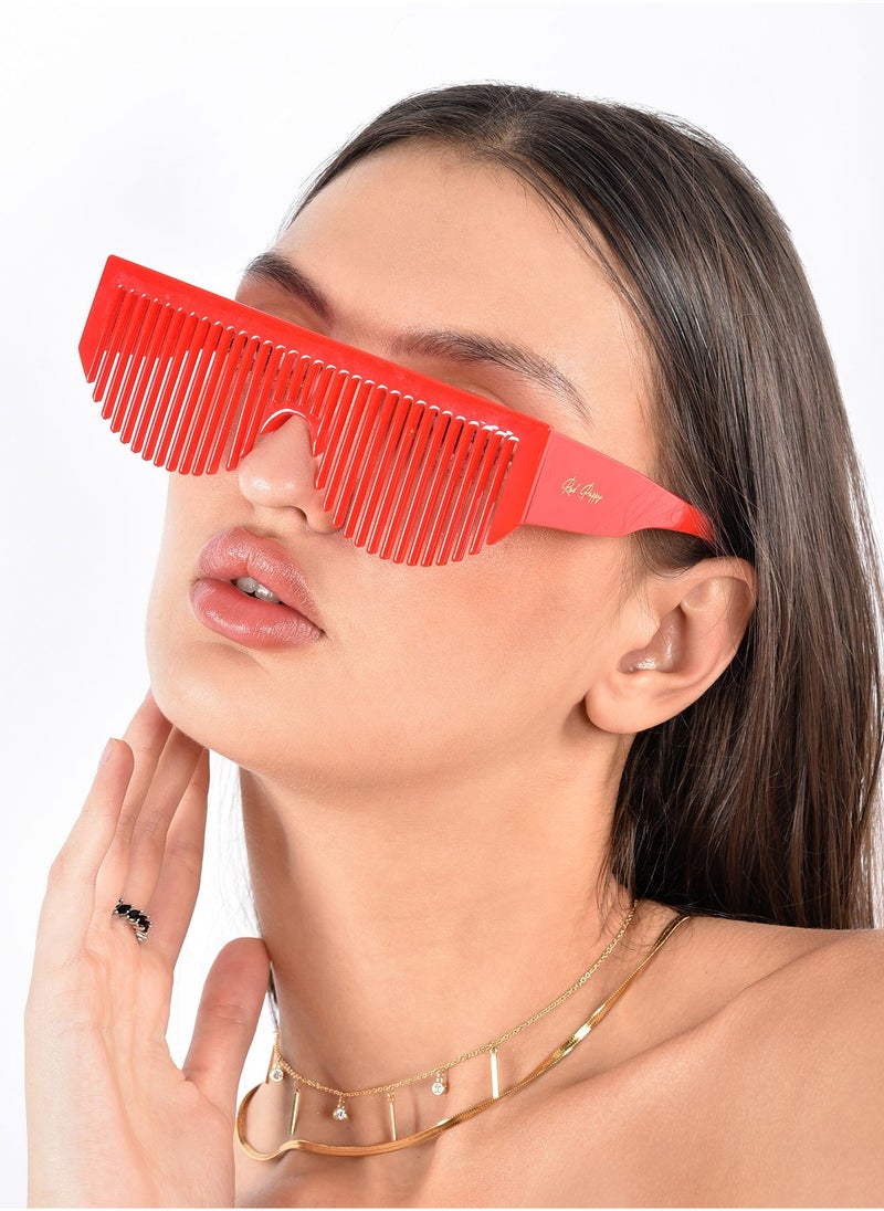 Woggles - Red Pappy Dynova Red Shutter Sunglasses(comb) - Image 1