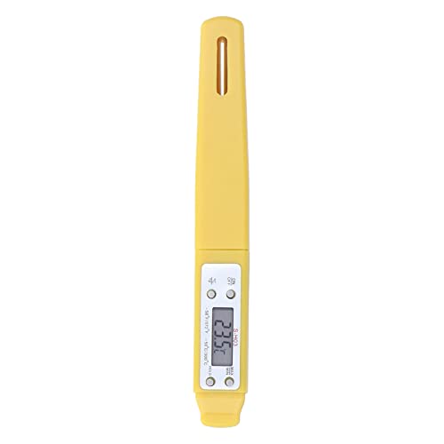 Akozon Digital Food Thermometer Automatic Calibration Pen High Accuracy Electronic Pocket Thermometer Yellow Home and Family Appliance and Decor - Image 1
