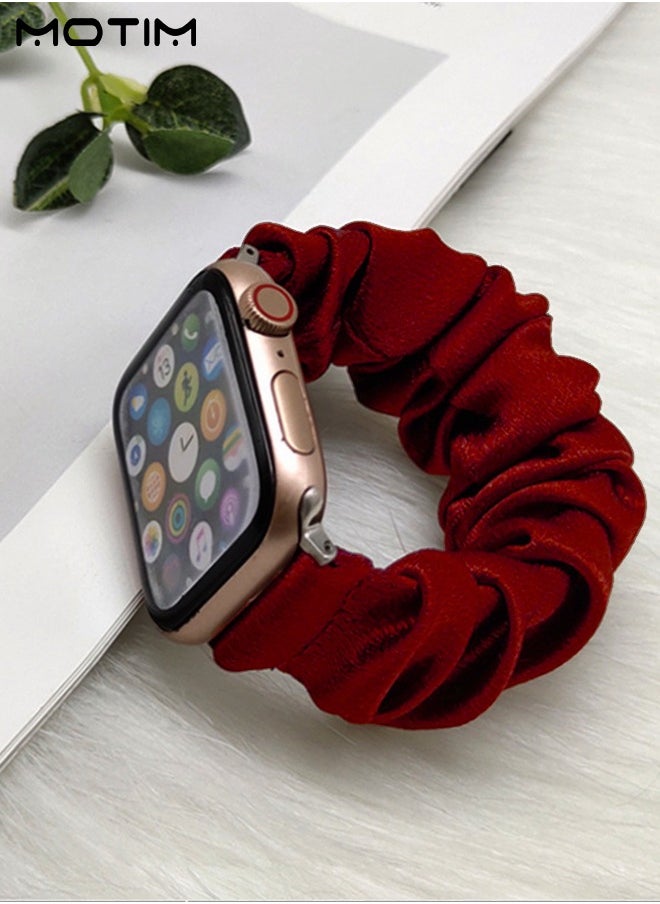 Motim - Elastic Stretch Apple Watch Band, Smart Watch Wirstband Replacement Strap for iWatch Bands 42mm 44mm 45mm 49mm, Stretchy Solo Loop Bands Women Bracelet Strap for iWatch Series 10/9/8/7//6/5/4/3/2/1/SE - Image 1