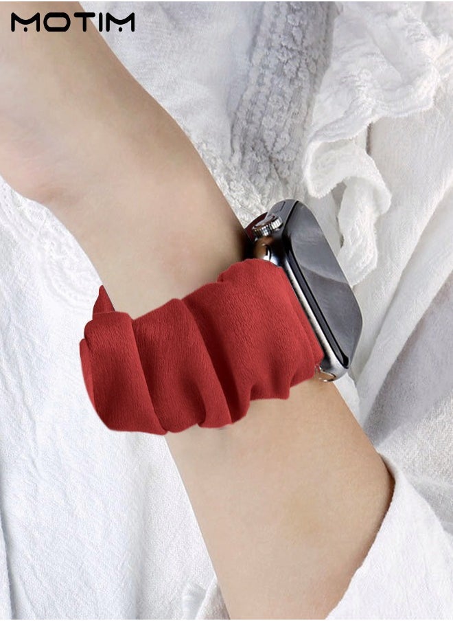 Motim - Elastic Stretch Apple Watch Band, Smart Watch Wirstband Replacement Strap for iWatch Bands 42mm 44mm 45mm 49mm, Stretchy Solo Loop Bands Women Bracelet Strap for iWatch Series 10/9/8/7//6/5/4/3/2/1/SE - Image 1