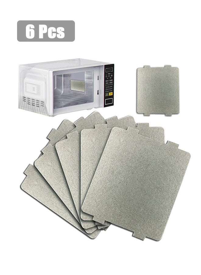GMORO 6-Pack Microwave Oven Parts Mica Slice - Universal Waveguide Cover Sheets for Efficient Heat Insulation ,for Home Kitchen Restaurant Office Thick Heat Insulation Accessories  - Image 1
