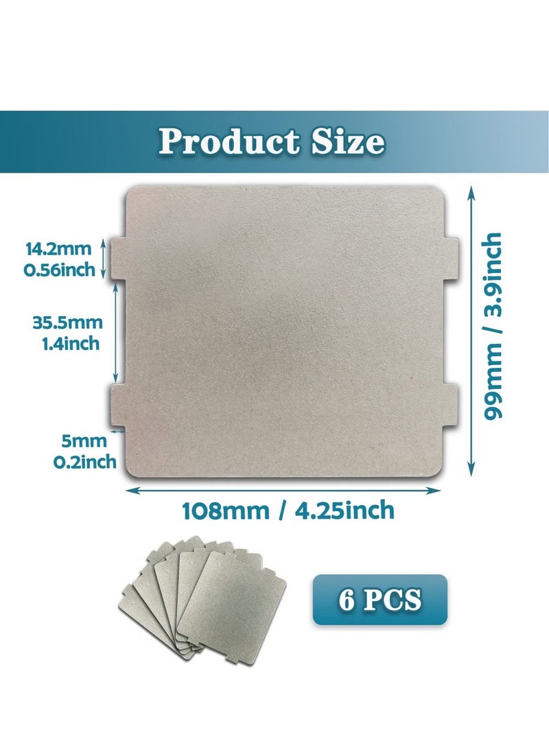 GMORO 6-Pack Microwave Oven Parts Mica Slice - Universal Waveguide Cover Sheets for Efficient Heat Insulation ,for Home Kitchen Restaurant Office Thick Heat Insulation Accessories  - Image 4