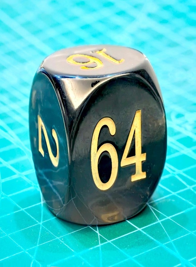 BESCON Big Translucent Backgammon Doubling Cube Dice 30MM, Large Backgammon Doubling Number Dice 1 3/16", Translucent Smoke - Image 3