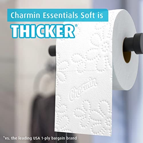Charmin Essentials Soft Toilet Paper, 9 Mega Rolls = 36 Regular Rolls - Image 3