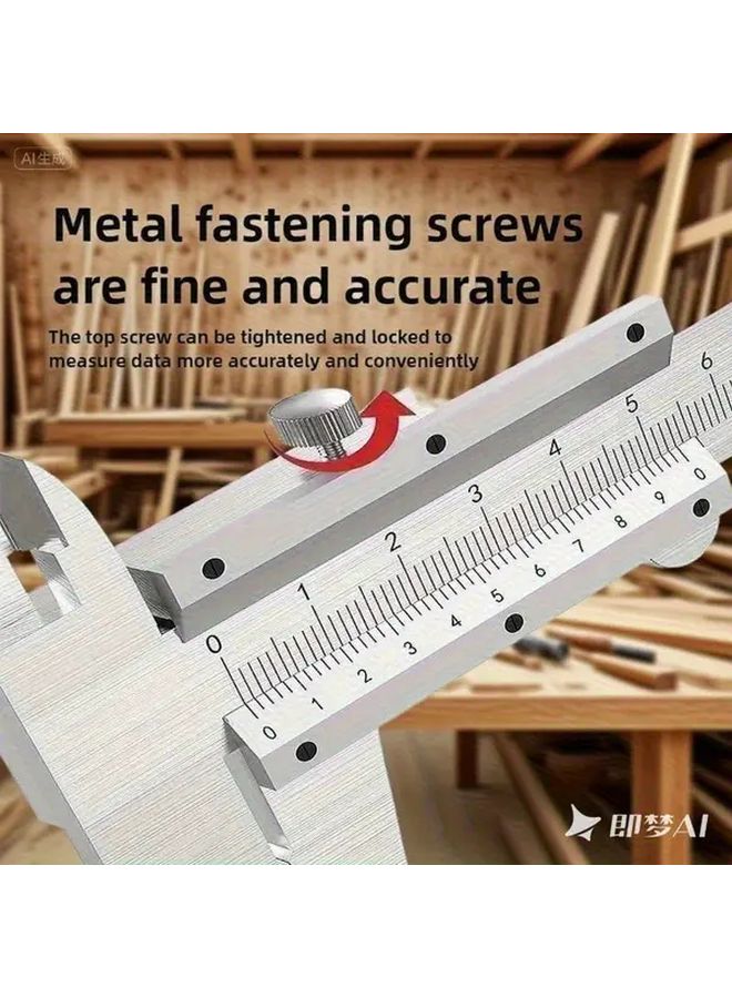 مسطرة قياس ليزرية بفرجار بلاستيكي منزلق - أداة قياس متعددة الأغراض 4 في 1 لأعمال DIY - Image 1