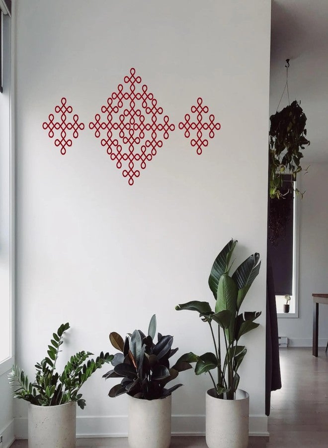 LOVENSPIRE خلفية هندية صغيرة من LOVENSPIRE بتصميم موغو كولام، يمكنك صنعها بنفسك، ديكورات جدارية تقليدية للمنزل والمكتب، ديكور معبد بوجا، رانجولي، ديكور بوجا، هدية دينية روحانية لتدفئة المنزل - Image 2