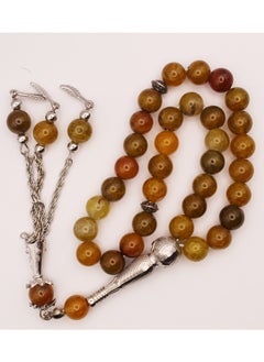 FASHION LINE Stone Rosary Iconic design Prayer 33 Tasbih/Beads  - Image 3