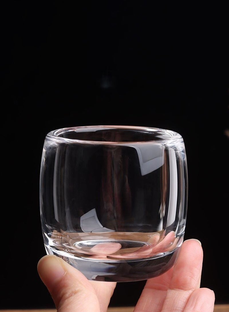 6-Piece Transparent 100Ml Tasting Cups – Clear Glass Drinking Glasses For Coffee，Water, Juice & Daily Use - Image 3