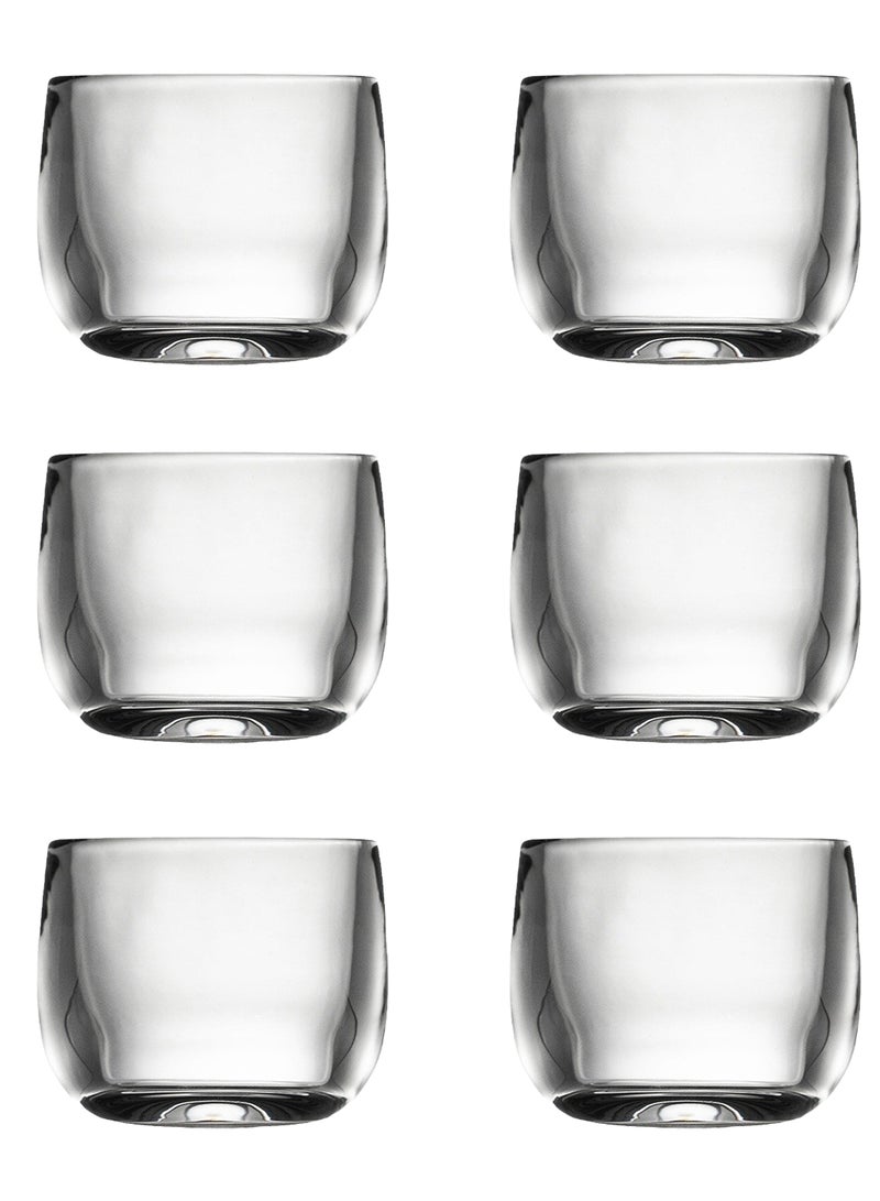 6-Piece Transparent 100Ml Tasting Cups – Clear Glass Drinking Glasses For Coffee，Water, Juice & Daily Use - Image 1