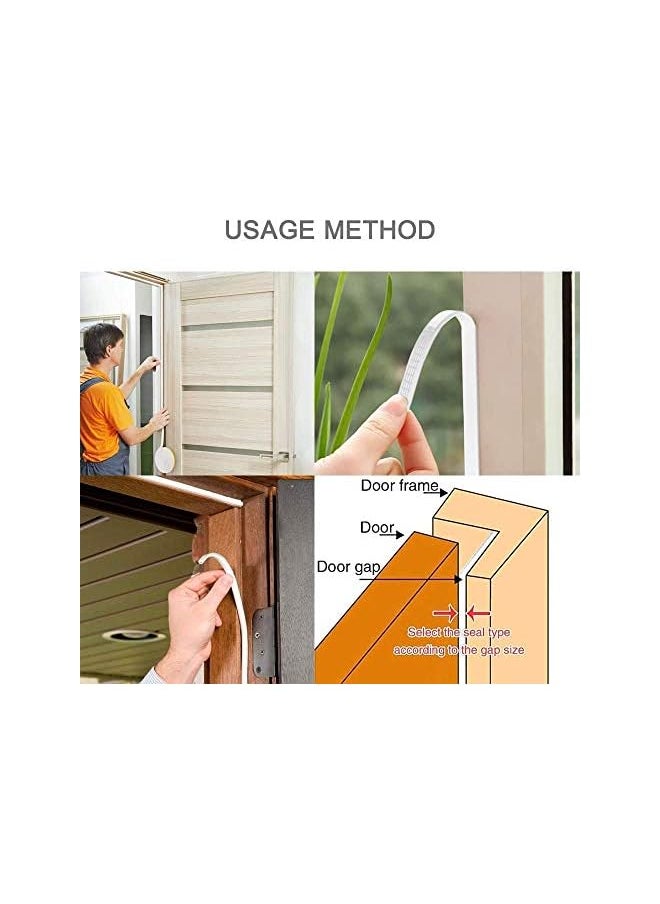 Beorol Beorol Sealing Tape Self Adhesive 'E' Profile White 2 X 3Mtrs Ebe6 Beorol  - Image 3