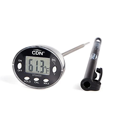 CDN مقياس حرارة رفيع الطرف CDN | ProAccurate®، 4.75" ساق، رقمي، تثبيت، أقصى، مقاوم للماء، معتمد من NSF، مثالي للطهي، التخمير - DTQ450X - Image 4