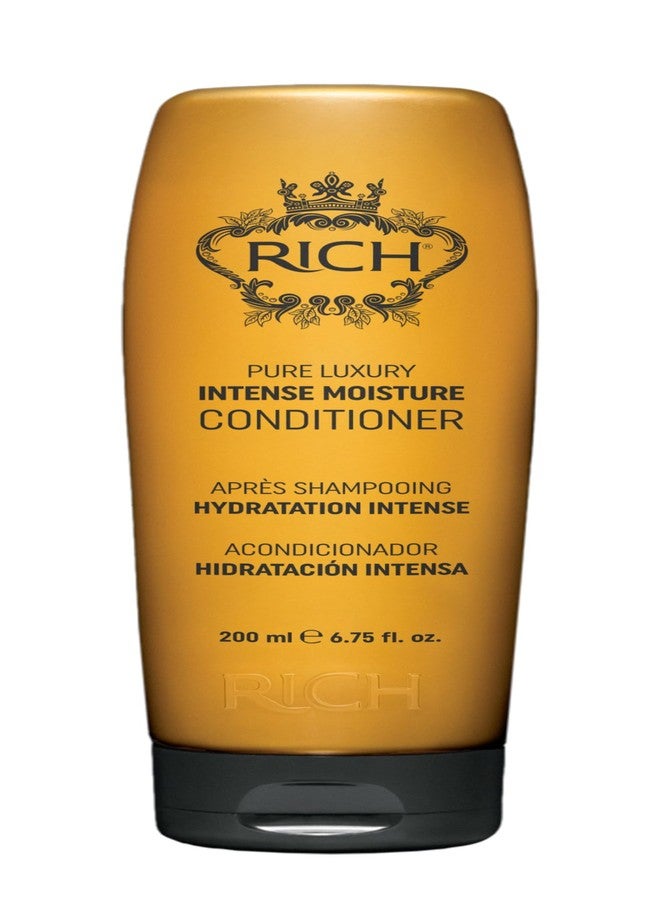 RICH Moisture Conditioner for Damaged & Dry Hair - Moisturizing & Smoothing, Anti-frizz, Prevents Split Ends - Marula Oil & Cherry Blossom Extract - 6.75 oz - Image 1