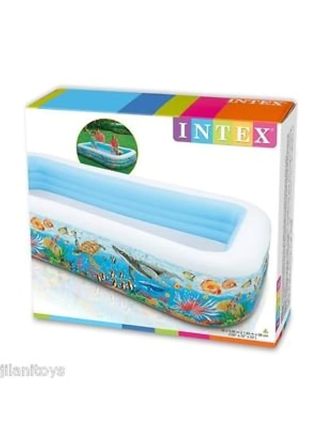 INTEX Ealife Swim Center Family Pool Inflatable Pool For Ages 6+ Perfect For Backyard Fun & Family Relaxation - Image 3