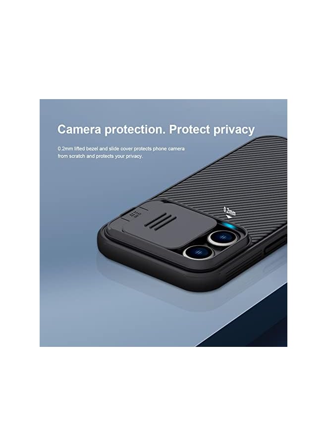 PROMASS iPhone 14 pro Max Case Camera Cover,Nillkin camshield pro case with carmera Protection Slide Lens Protective shockfroof Cover for iPhone 14 pro Max Phone case (Blue)  - Image 3
