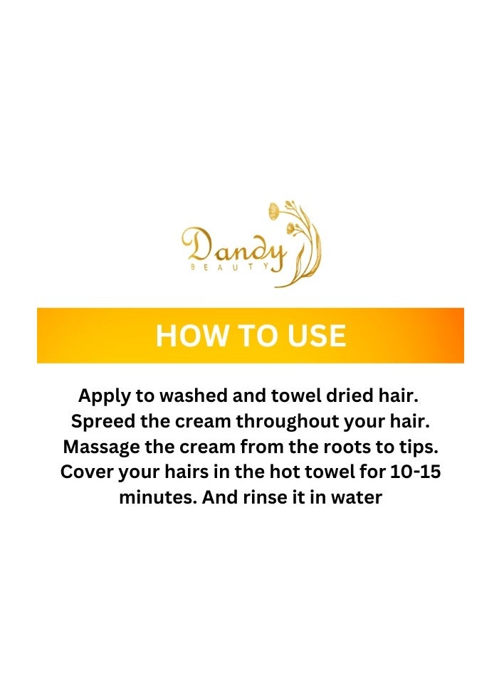 Dandy Beauty Hair MasK BOTOX 1000g Deep Conditioning and Repair Treatment for Smooth, Hydrated Hair, Complete hair recovery
