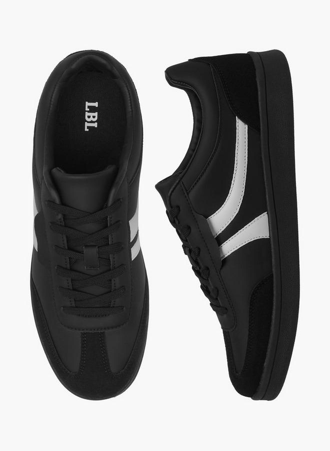 LBL by Shoexpress Men's Panelled Sneakers with Lace-Up Closure - Image 2