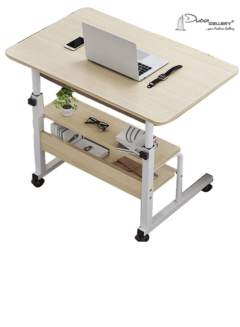 DubaiGallery طاولة سرير قابلة للتعديل في الارتفاع، طاولة كمبيوتر متنقلة مناسبة لغرفة النوم، غرفة المعيشة، منزل رعاية السرير، طاولة لابتوب بجانب السرير - Image 1