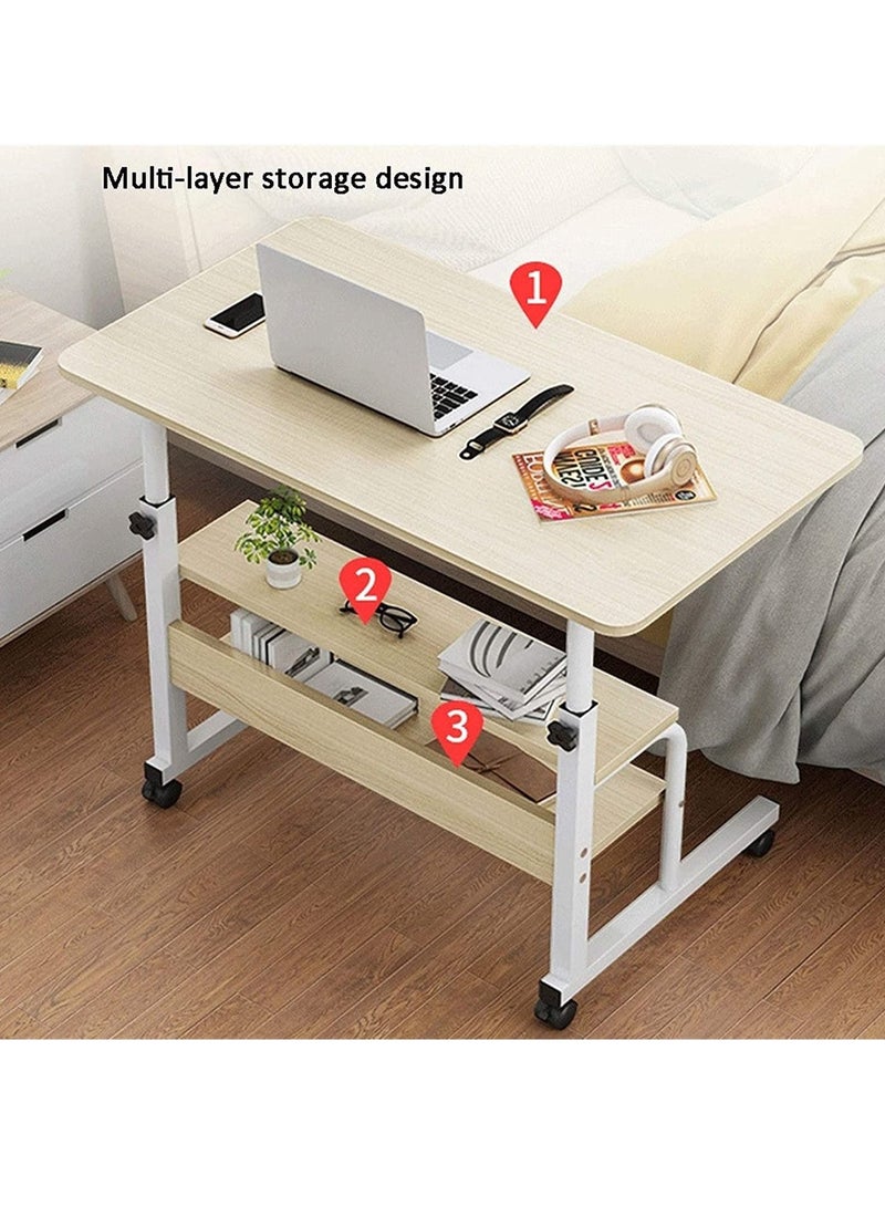 DubaiGallery طاولة سرير قابلة للتعديل في الارتفاع، طاولة كمبيوتر متنقلة مناسبة لغرفة النوم، غرفة المعيشة، منزل رعاية السرير، طاولة لابتوب بجانب السرير - Image 4