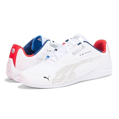 PUMA Men's BMW Motorsport Drift CAT Decima Sneaker, PUMA White-Pro Blue, 9.5 - Image 3