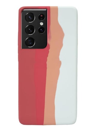 Luxury Colorful Silicone Phone Cover for Samsung Galaxy S21 Ultra (Orange @ White) - pzsku/ZFC615A455B5BA1C6EC1FZ/45/_/1730310723/4b7e198c-e1cc-4190-8b9d-7184403a811b