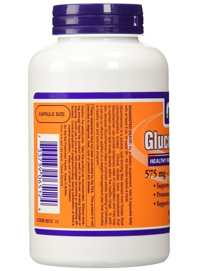 Now Foods Glucommanan (575mg, 2 pack/360 count) - Image 3