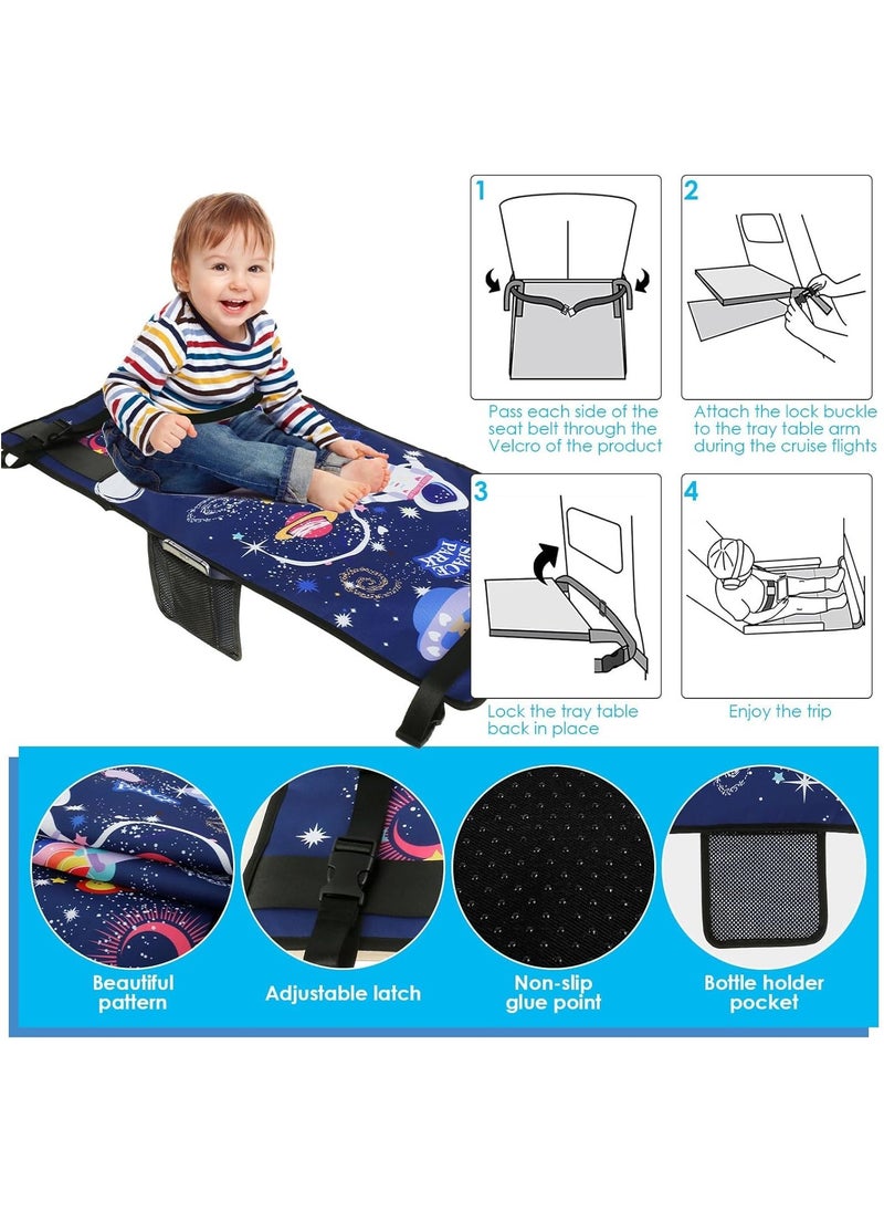 Toddler Travel Bed，Toddler Airplane Seat Extender, Foldable Travel Bed for Kids, Portable Plane Travel Essentials for Toddler Leg Rest & Lie Down, with Side Pockets (BLUE) - pzsku/ZFC6161AED30EE1DBB2FCZ/45/_/1735010233/cbfda1b5-873c-4f0c-9be6-33286251601a