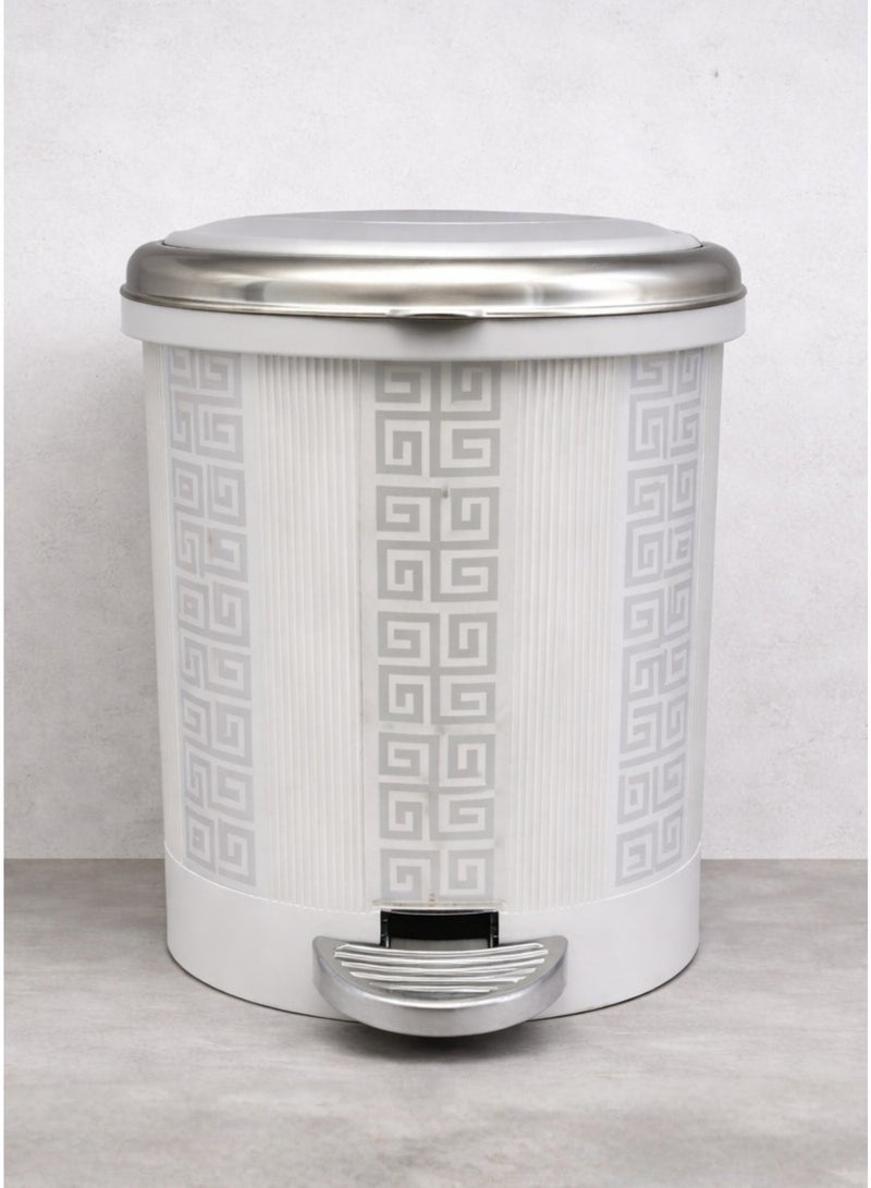 Plastic Pedal Trash Bin with Soft Close Lid | Durable Plastic Waste Bin With Inner Basket | Modern Design for Bathroom, Kitchen & Office - Image 1