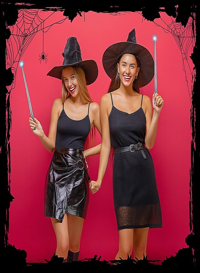 جيجوي عصا سحرية مضيئة من Gejoy مكونة من قطعتين، عصا ساحر أميرة جنية، لعبة تنكرية بإضاءة عيد الميلاد للأطفال (فضية) - Image 5