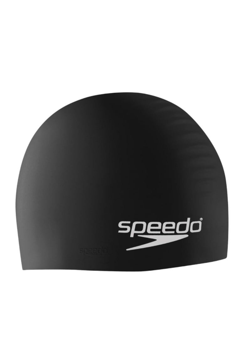 Speedo Unisex-Adult Swim Cap Silicone – Speedo Black – Comfortable and Durable Swimming Cap for Adults - Image 1