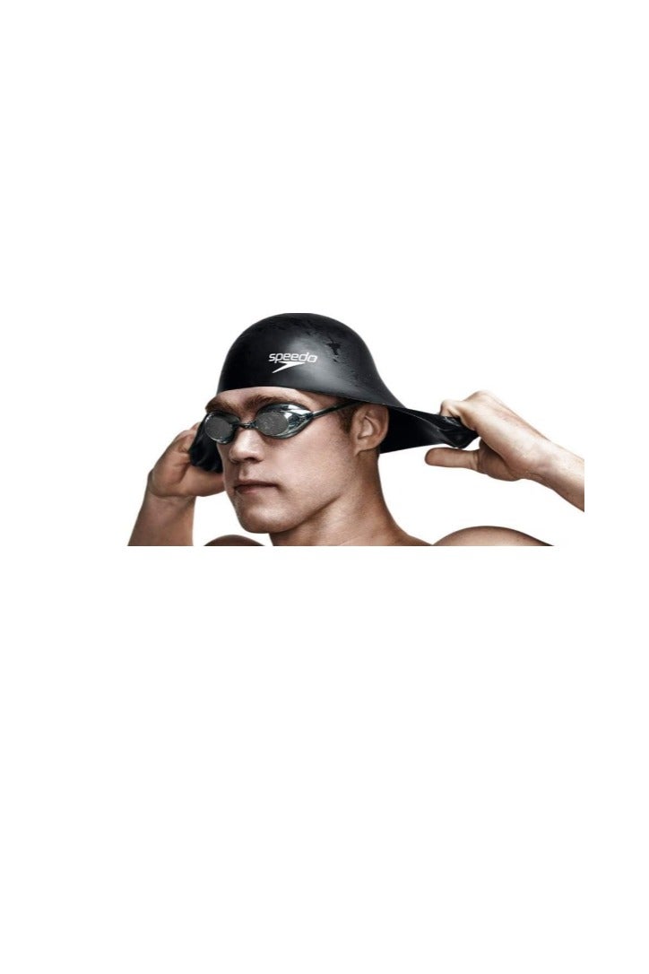 Speedo Unisex-Adult Swim Cap Silicone – Speedo Black – Comfortable and Durable Swimming Cap for Adults - Image 2