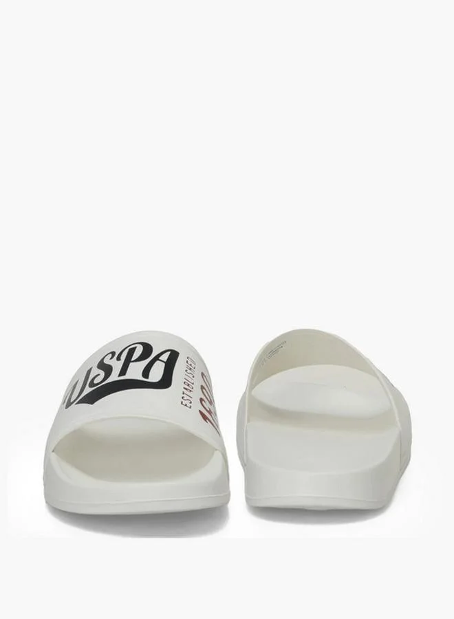 U.S. Polo Assn. WHITE Men Slides for Men | Best Price UAE