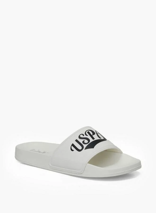 U.S. Polo Assn. WHITE Men Slides for Men | Best Price UAE