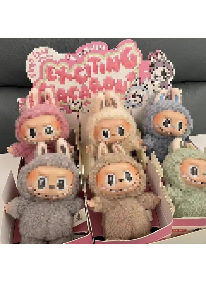 2nd Generation Sitting Style Bubble Rab Cloth Blind Box Matt Handmade Doll Vinyl Macaron Cute Plush Toy-Color:Designated Model [qingti Guoguo]