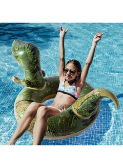 FindUWill 62'' Dinosaur Pool Floats, Inflatable Pool Floaties Swimming Rings Tube Pool Float Summer Beach Toys For Adults And Kids  - Image 2