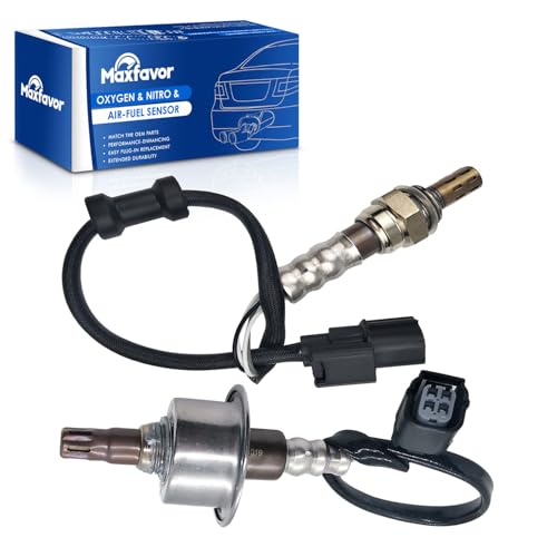 MAXFAVOR 2Pcs Oxygen Sensor Replacement for Honda Civic 2011 2010 2009 2008 2007 1.8L Gas Engine Upstream&Downstream O2 Sensor 234-9124 234-4350 02 Sensor - Image 1